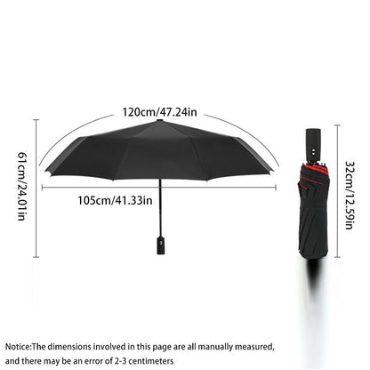 Parapluie coupe-vent double couche résistant entièrement automatique pluie hommes femmes 10K mâle grand parapluies parasol