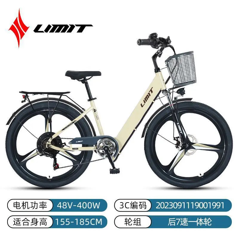 Nouveau Vélo électrique de ville adulte 26 pouces 48V 10AH gamme de batterie amovible 25/h vélo de ville pour femmes