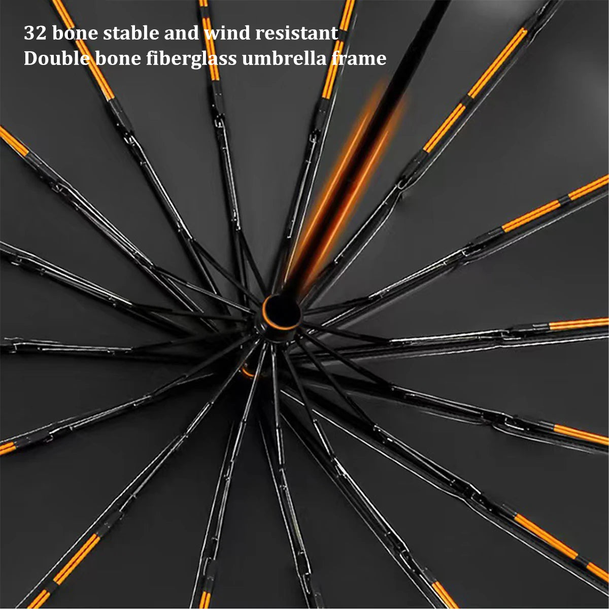 Parapluie double 16 carats pour homme et femme, grand format, coupe-vent, compact, pliable, automatique, pour le soleil, la pluie, les voyages