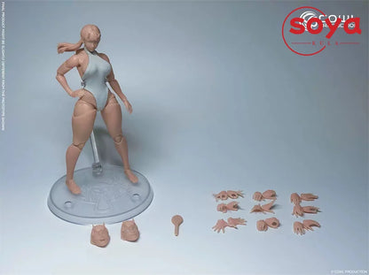 【2026 Q2】COWL VENCHAR CP01 Figurine Super Flexible Girl Ghost à l'échelle 1/12 de 15,9 cm avec tête sculptée interchangeable pour collection