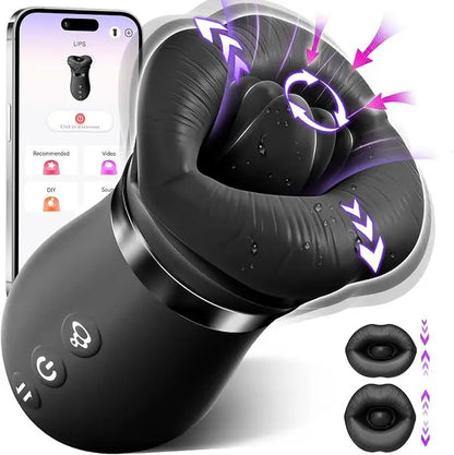 Vibromasseur à succion pour femme, léchage de langue, stimulateur de Clitoris Oral et de mamelon, contrôle par application, jouets sexuels vibrants sous vide pour Couples