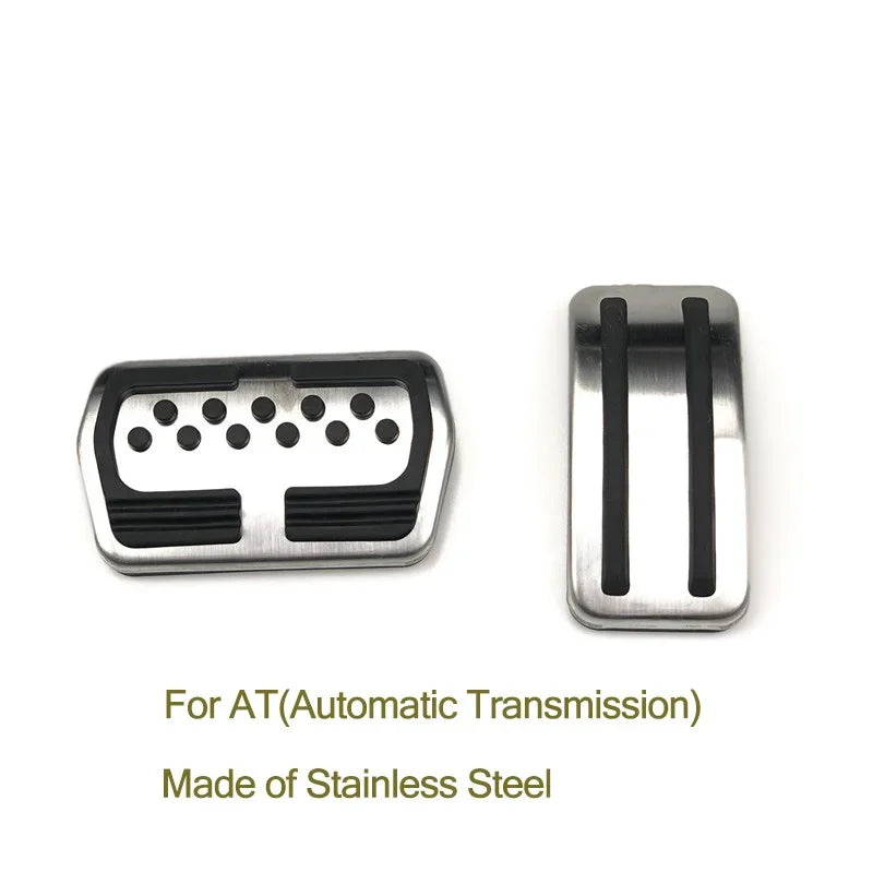 Housse de coussinets de pédales de voiture en acier inoxydable, étui MT AT pour Ford Focus 2 mk2 focus 3 mk3