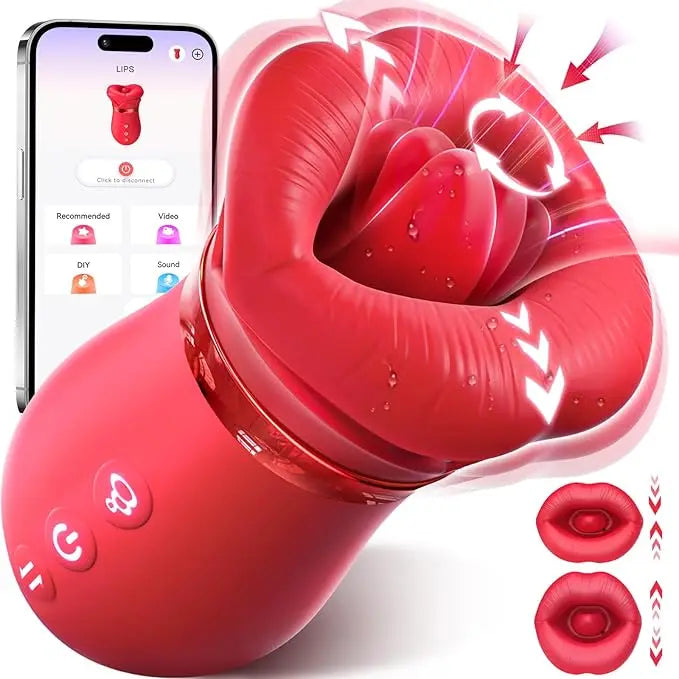 Vibromasseur à succion pour femme, léchage de langue, stimulateur de Clitoris Oral et de mamelon, contrôle par application, jouets sexuels vibrants sous vide pour Couples
