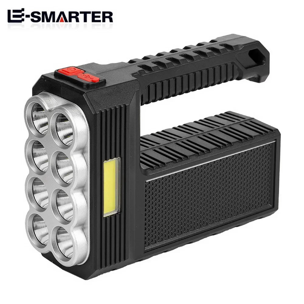 Projecteur de Camping en plein air, ampoules 8led, Charge solaire, lampe de poche, Charge USB, lampe Portable, 4 Modes d'éclairage lumineux