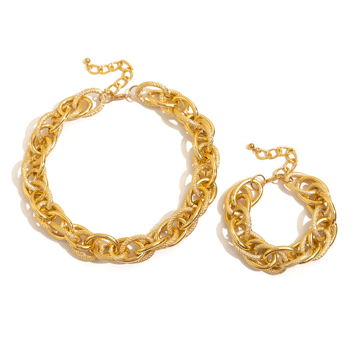 Collier à chaîne cubaine épaisse et exagérée en métal lourd pour femmes, bracelets à breloques punk, ensemble de bijoux grunge, Steampunk, hommes, nouveau