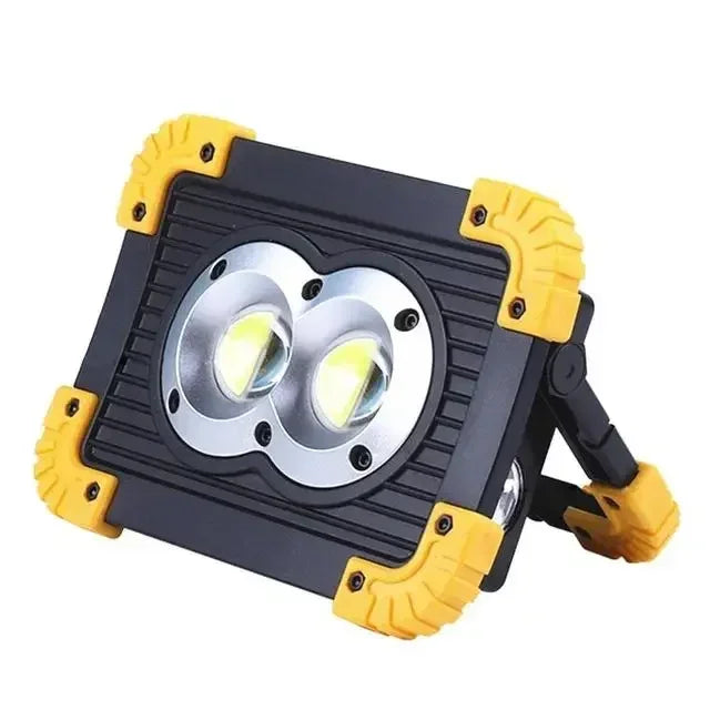 Projecteur injuste portable, lampes de travail, LED, aste, étanche, extérieur, banque d'alimentation, lanterne pour la recherche, le camping, 380W, 18650
