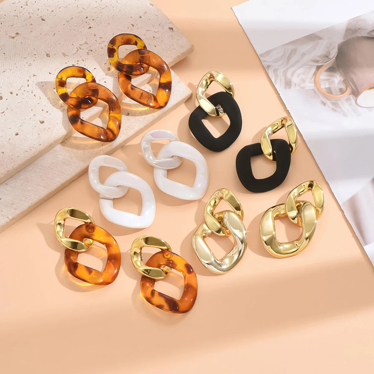 Collier et boucles d'oreilles tendance pour femme, ensemble de bijoux de fête, chaîne maximale, tempérament de mariée, perles