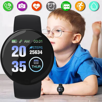 Montre Connectée Montre Intelligente Enfant Tracker Fitness Bracelet Sport Moniteur Fréquence Cardiaque Bracelet Sang Enfant Garçon Fille Montres