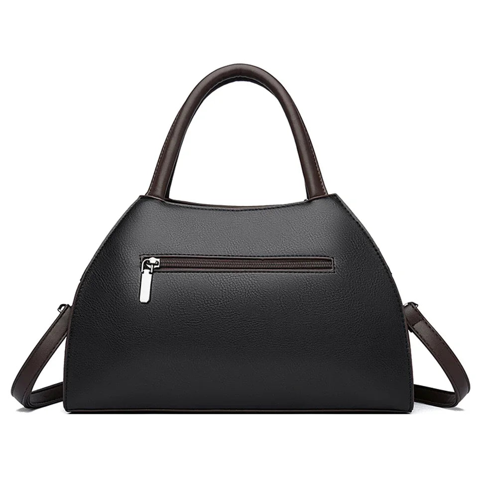 Sac à main en cuir de luxe pour femme, fourre-tout décontracté, sac à main de créateur, sac à bandoulière pour femme, sac de shopping