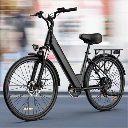 Pneus de vélo électrique 750W 26x2 pouces, 48V, 10,4 ah, écran LCD amovible, vitesse 20MPH, freins à disque hydrauliques à 7 vitesses pour adultes