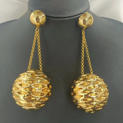Boucles d'oreilles chimicates pour femmes, accessoires délicats, bijoux de luxe pour dames, cadeau de fête de mariage africain, nouveau