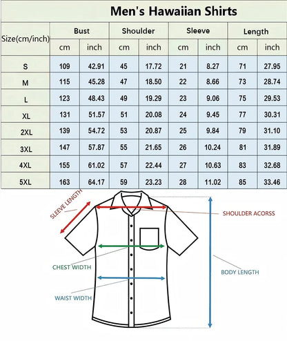 Chemise décontractée pour homme à imprimé graphique vintage, chemise hawaïenne à manches courtes pour l'été, chemises boutonnées, vêtements pour homme, chemise streetwear tendance