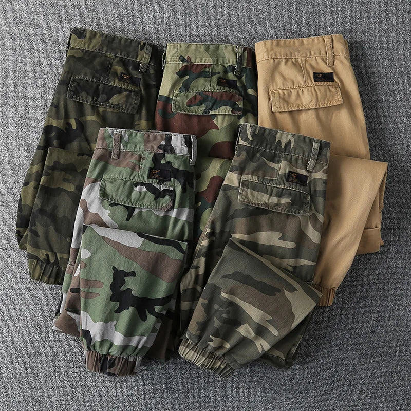 Pantalon cargo de sport de randonnée pour hommes, salopette CamSolomon, jogging, pantalon de survêtement, pantalon de survêtement conique décontracté, mode