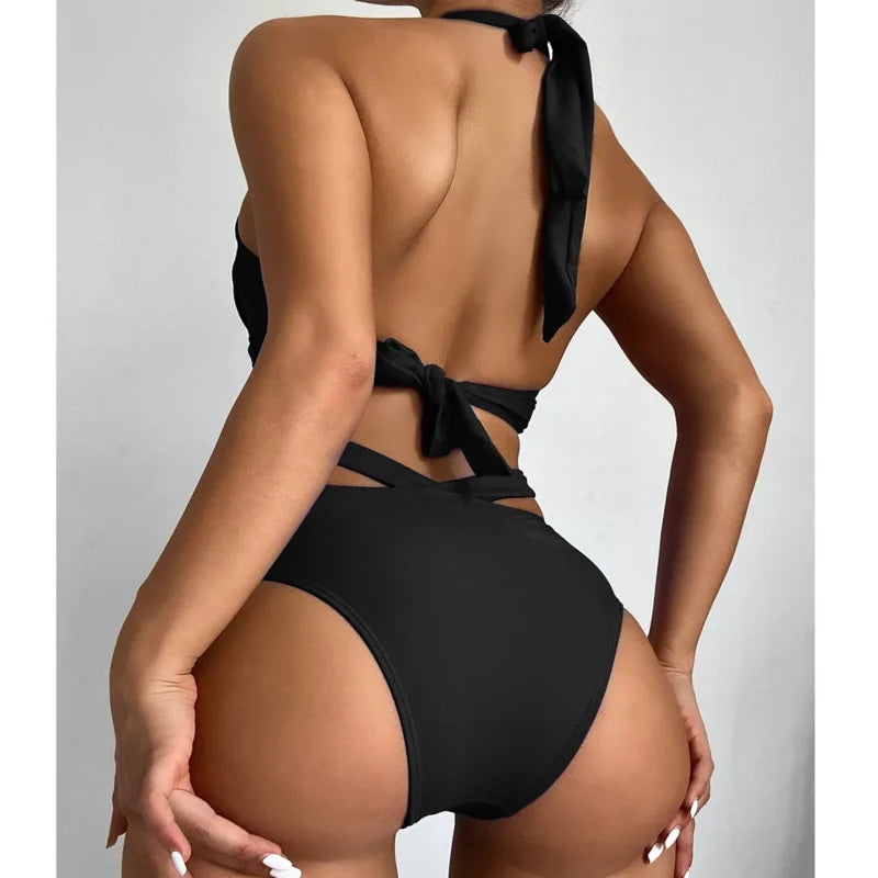 Maillot de bain sexy imprimé grande taille 2024 pour femmes, grands maillots de bain, vêtements de plage, été, deux pièces, piscine, maillot de bain pour femmes