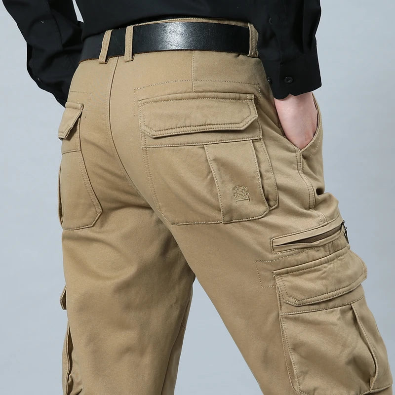 Pantalon cargo ample et droit pour homme, pantalon tactique, style militaire, automne, long, pour l'extérieur, grande taille 44