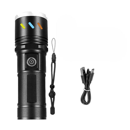 Mise à niveau 1000000 LM lampes de poche Led puissantes rechargeables 600W lampes de poche haute puissance Zoom torche longue portée 3500m tactique Lantren