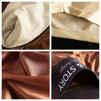 1/3 pièces respirant mince Satin soie Boxer slips sans couture taille moyenne glace soie boxeurs caleçons sous-vêtements lisses pour hommes quotidien