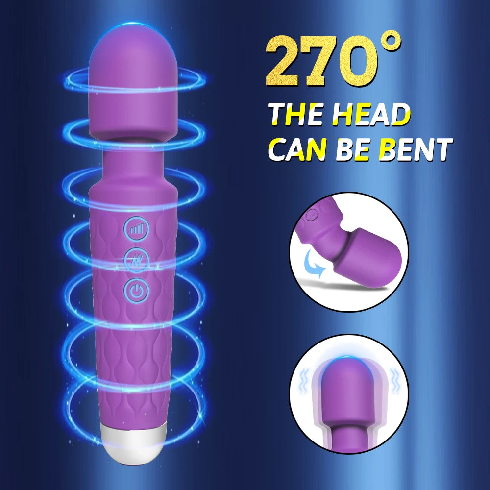 Vibromasseur AV vibrant puissant, baguette magique, stimulateur de Clitoris, jouets sexuels pour femmes, masseur de point G, produit érotique sexuel féminin adulte