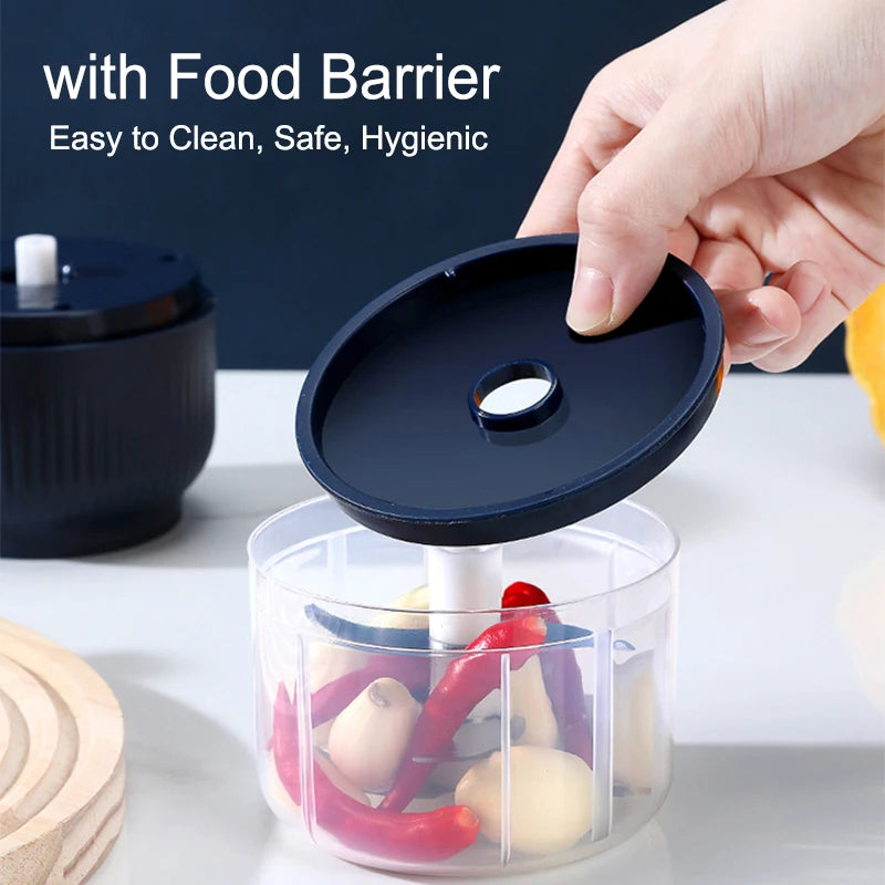 Hacheur de légumes électrique sans fil rechargeable par USB mini 250 ml, presse-ail, hachoir alimentaire pour gadgets de cuisine pour l'ail