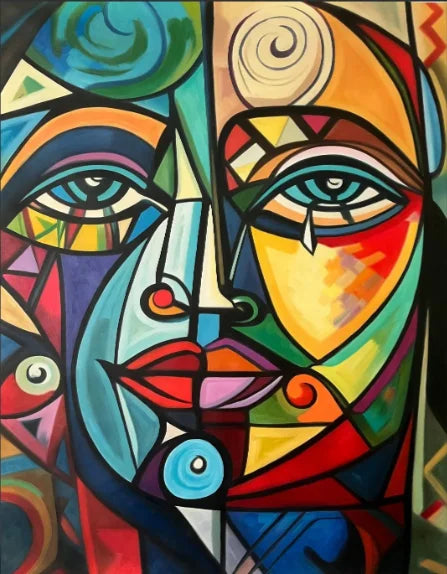 Belle peinture artistique abstraite, peinture à l'huile sur toile peinte à la main, grande décoration de café moderne sans cadre