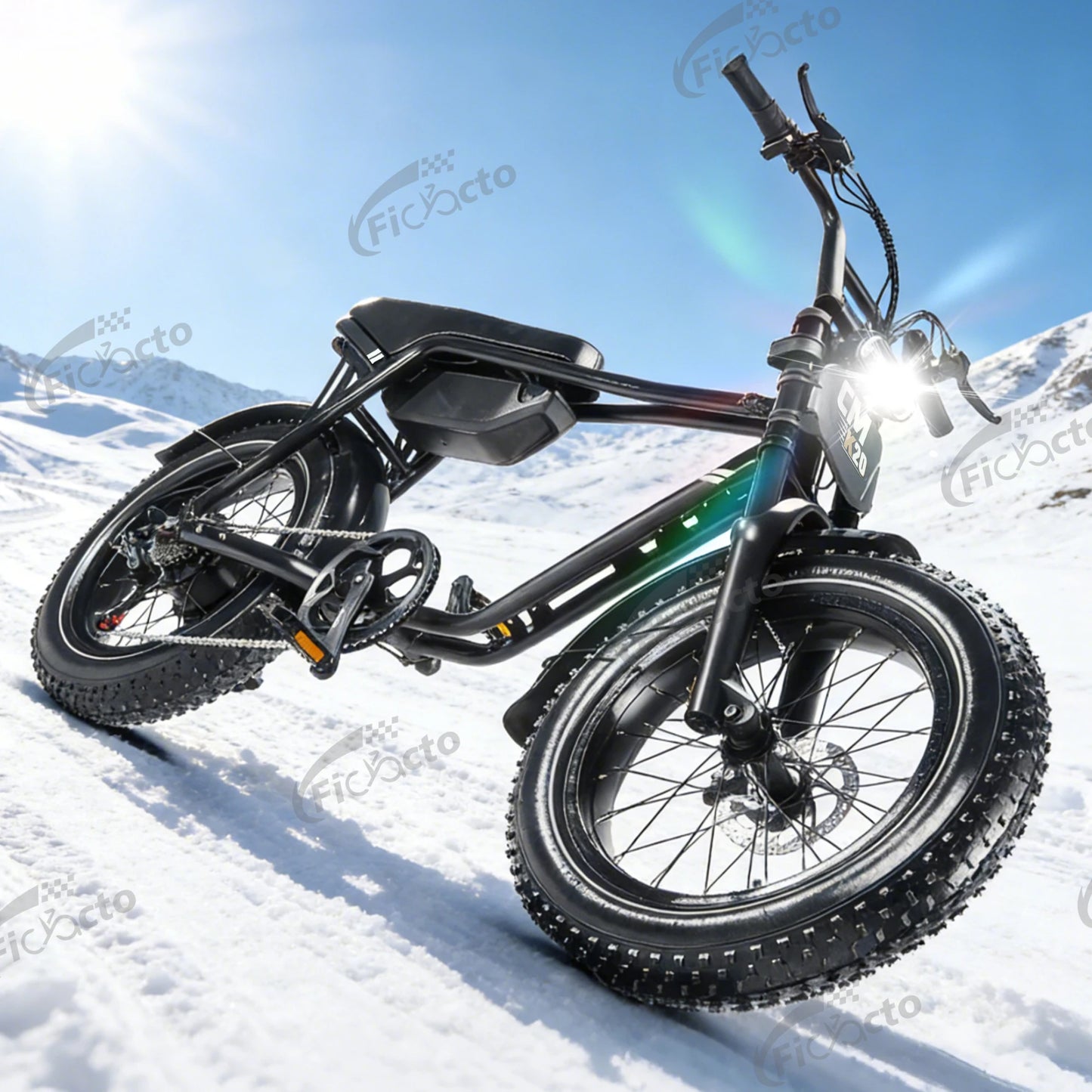 Vélo électrique CMACEWHEEL K20 eBIKE Peak 1000W, 48V15Ah, pneus larges, 20 pouces, VTT électrique pour adultes