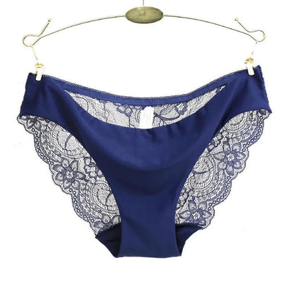 Femmes imprimer sans couture slips sous-vêtements femmes Sexy dentelle culotte basse-Ries Transparent évider culotte femme Lingerie grande taille