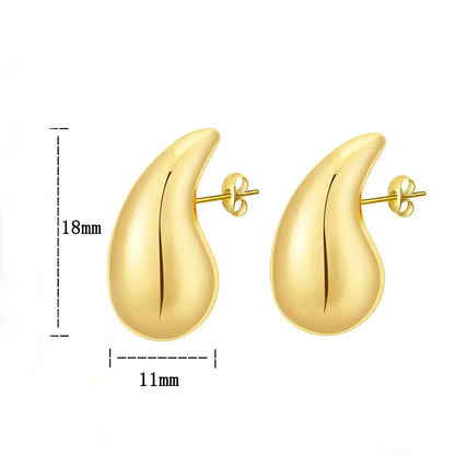 Boucles d'oreilles pendantes extra larges, créoles surdimensionnées et épaisses pour femmes et filles, légères, hypoallergéniques, plaquées or