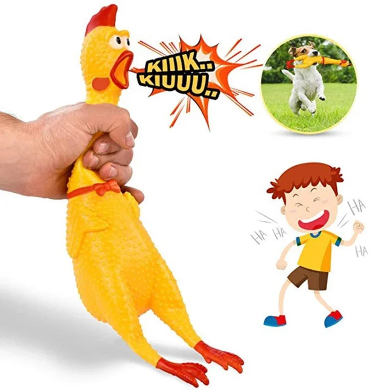 Poulet à presser, jouet pour animaux de compagnie, outil de décompression, évent de grincement, intéressant