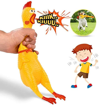 Poulet à presser, jouet pour animaux de compagnie, outil de décompression, évent de grincement, intéressant
