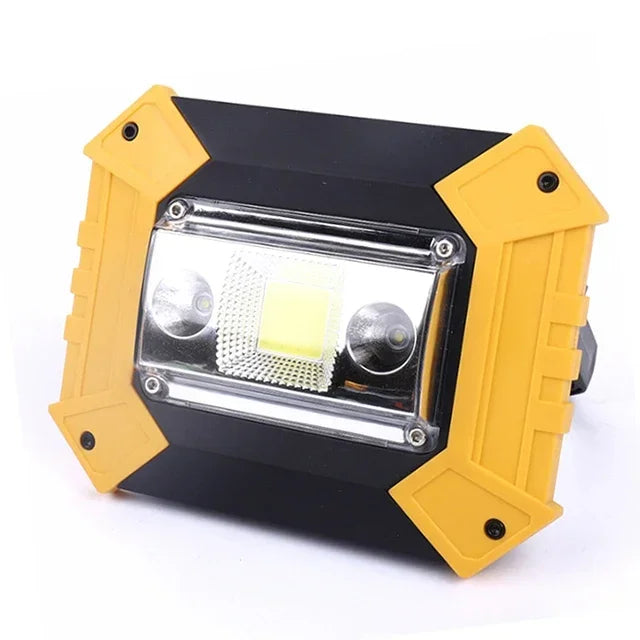 Projecteur injuste portable, lampes de travail, LED, aste, étanche, extérieur, banque d'alimentation, lanterne pour la recherche, le camping, 380W, 18650