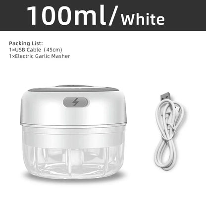 Hachoir électrique de cuisine, Mini broyeur d'ail, hachoir à viande Portable USB, hachoir à légumes pour Gadgets de cuisine