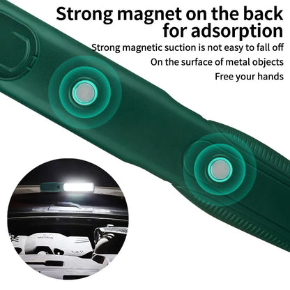Lampe de travail LED COB forte, projecteur portatif, Rechargeable par USB, lampe de poche d'urgence pour réparation de Camping, avec crochet magnétique