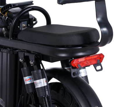 GleeRide A9 Vélo électrique 2 places, mini vélo électrique pliant 500 W 14", batterie amovible 48 V 15 Ah, longue portée 50 milles 20 MPH