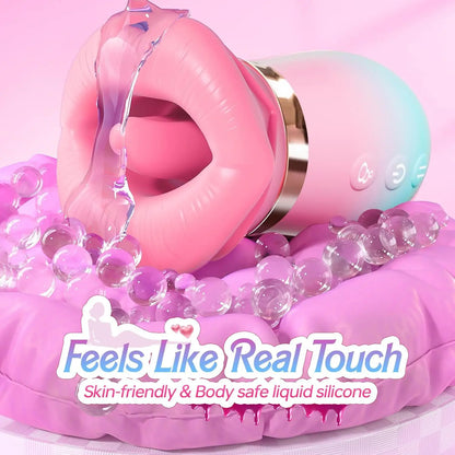 Vibromasseur à succion pour femme, léchage de langue, stimulateur de Clitoris Oral et de mamelon, contrôle par application, jouets sexuels vibrants sous vide pour Couples