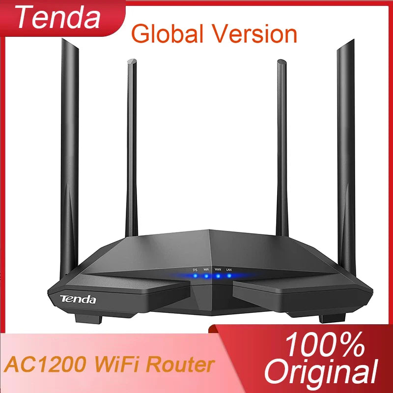 Version mondiale Tenda AC6 WiFi routeur AC1200 5Ghz haute vitesse sans fil Internet MU-MIMO Beamformage longue portée couverture originale nouveau
