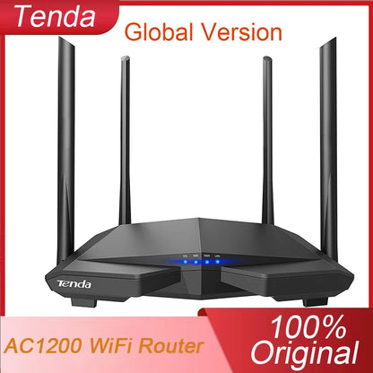 Version mondiale Tenda AC6 WiFi routeur AC1200 5Ghz haute vitesse sans fil Internet MU-MIMO Beamformage longue portée couverture originale nouveau