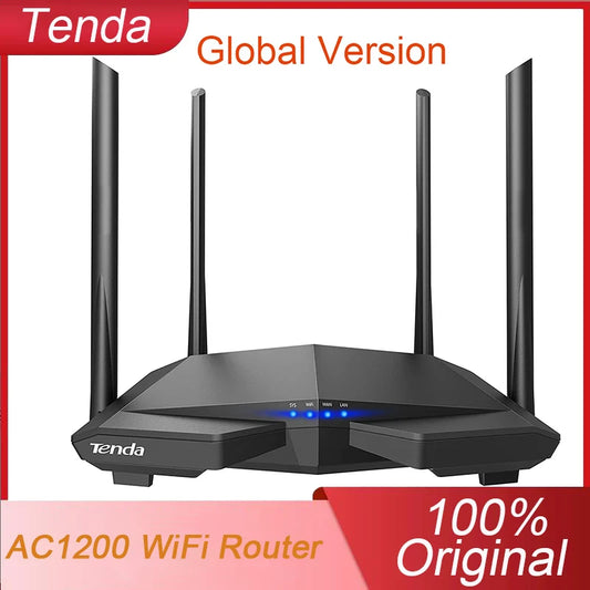 Version mondiale Tenda AC6 WiFi routeur AC1200 5Ghz haute vitesse sans fil Internet MU-MIMO Beamformage longue portée couverture originale nouveau