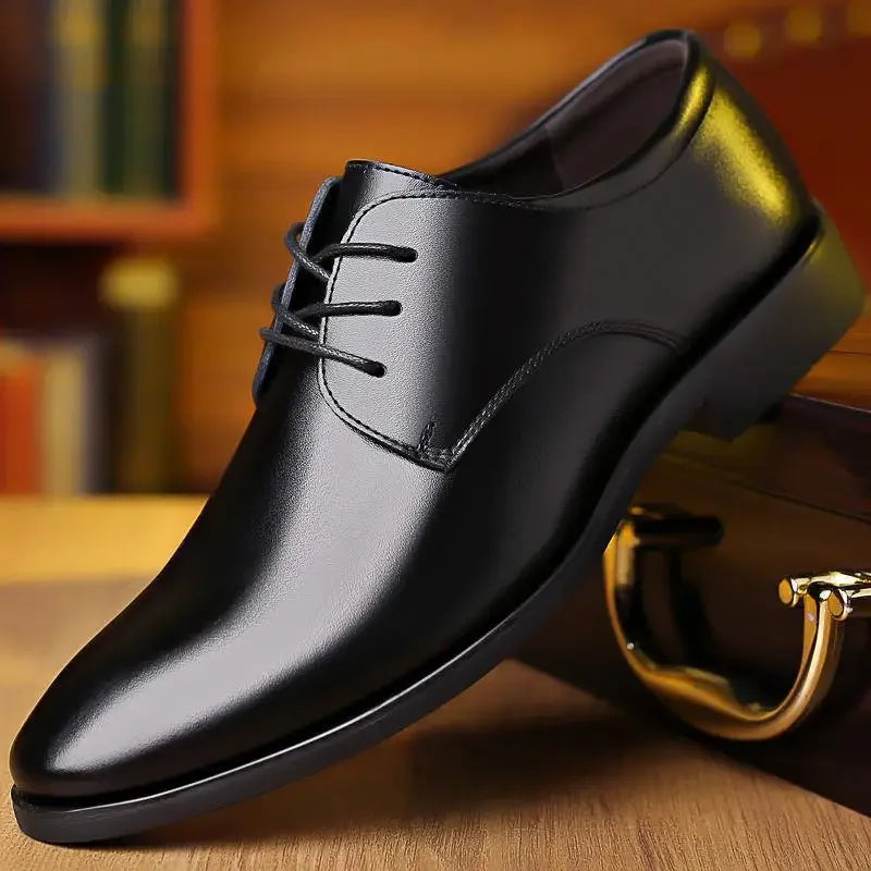 Chaussures en Cuir Respirant pour Homme, Souple, Noir, Astronomique, Décontracté, Printemps et Automne