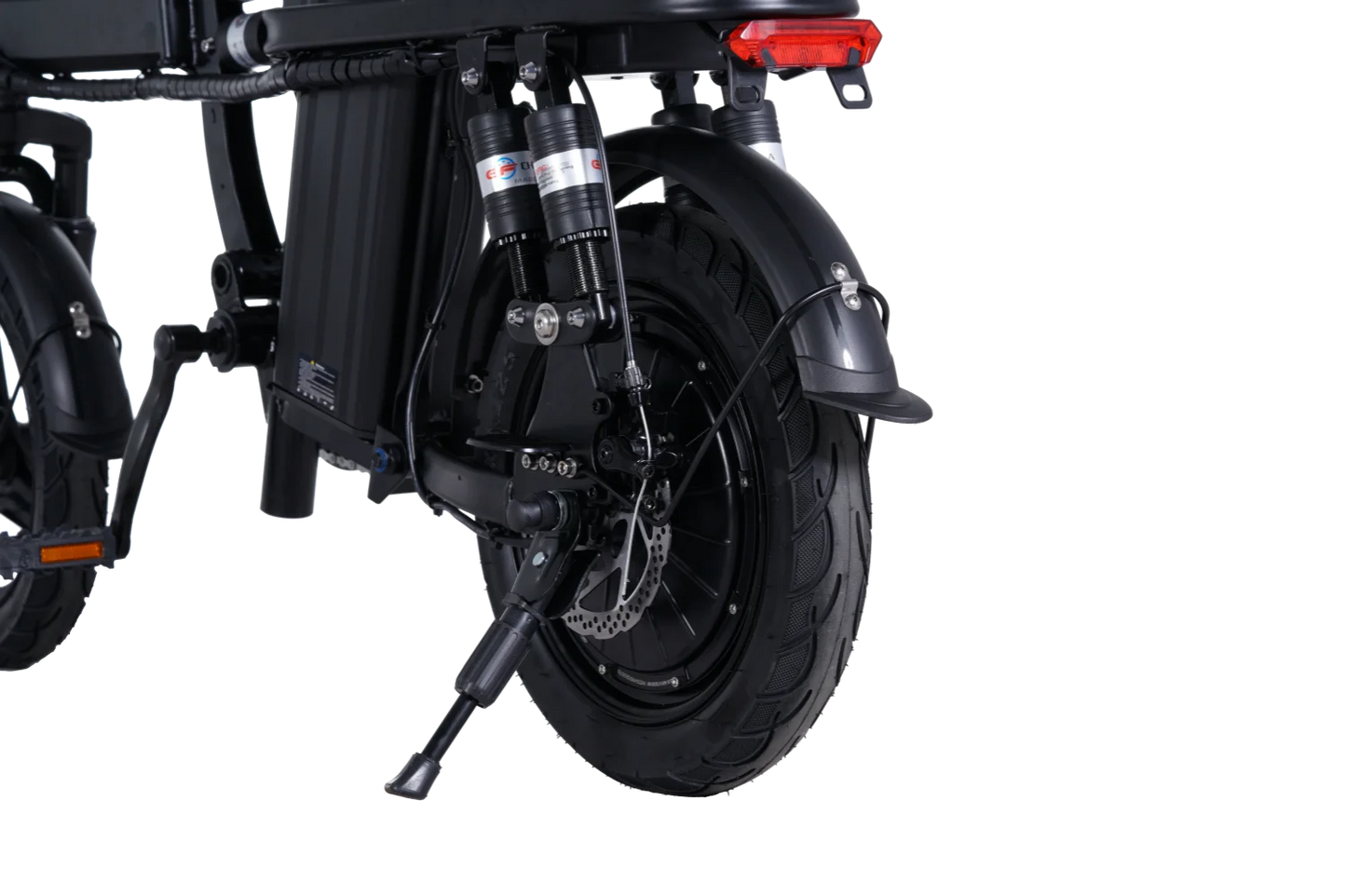 GleeRide A9 Vélo électrique 2 places, mini vélo électrique pliant 500 W 14", batterie amovible 48 V 15 Ah, longue portée 50 milles 20 MPH