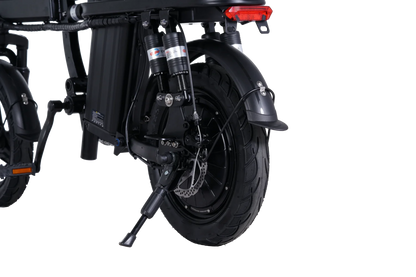 GleeRide A9 Vélo électrique 2 places, mini vélo électrique pliant 500 W 14", batterie amovible 48 V 15 Ah, longue portée 50 milles 20 MPH