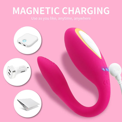 Godemiché portable en U, 10 modes, télécommande sans fil, vibrateur pour Couple, stimulateur de point G féminin, jouets sexuels, produits pour femmes adultes de 18 ans
