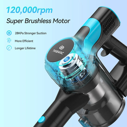 Aspirateur sans fil V600, aspirateur balai sans balais 28Kpa, batterie rechargeable, 3 modes