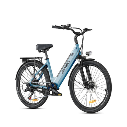 Vélo électrique HillMiles MileCity 26 pouces, cadre à suspension, autonomie jusqu'à 120 km, moteur 250W, batterie 36V 13Ah, vitesse 25 km/h, 7 vitesses, freins à disque, pour la ville, livraison depuis la Pologne