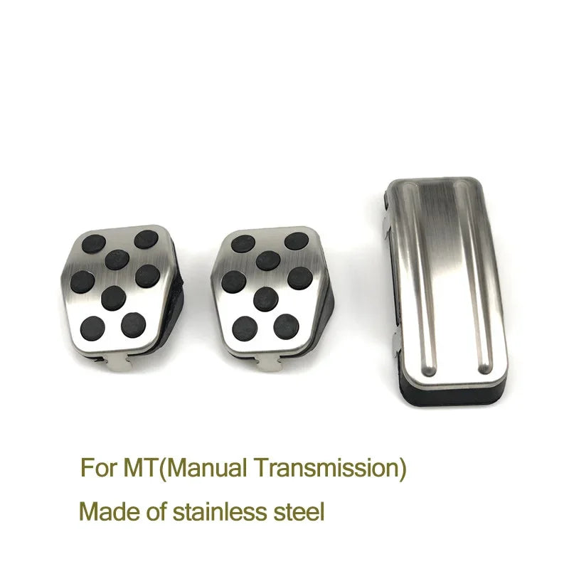 Housse de coussinets de pédales de voiture en acier inoxydable, étui MT AT pour Ford Focus 2 mk2 focus 3 mk3