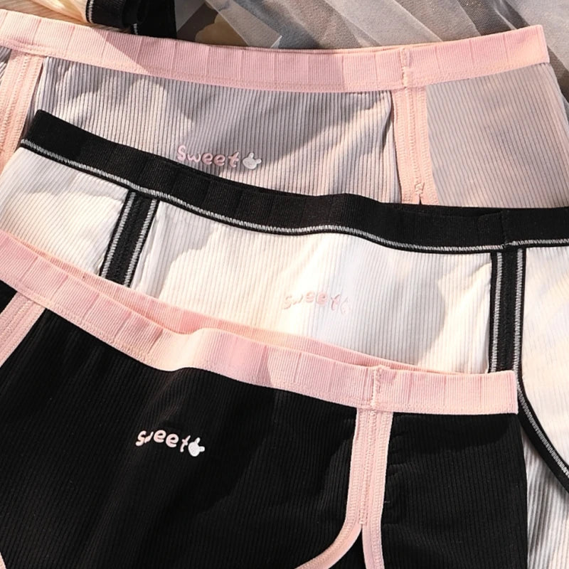 Culottes pour femmes en coton taille haute été respirant dames grande taille sous-vêtements lettres douces sous-vêtements féminins lingerie sexy