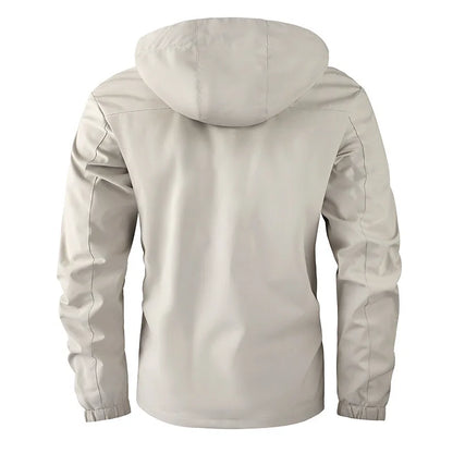 Mode hommes décontracté coupe-vent vestes à capuche veste homme imperméable en plein air coque souple hiver manteau vêtements chaud polaire épais