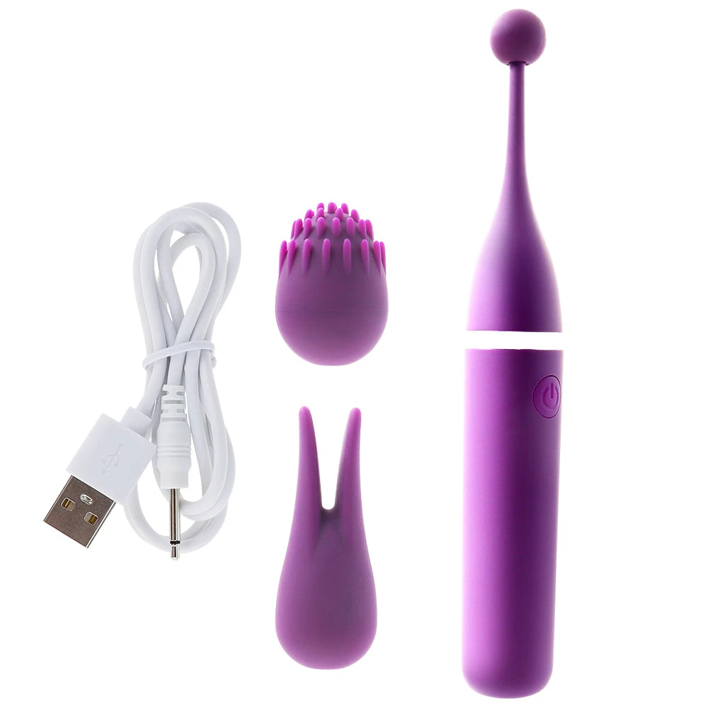 Vibromasseur 3 en 1, 10 modes de précision, haute fréquence, point G, mamelon clitoridien, Micro barre vibrante, jouets pour adultes, jouets sexuels pour Couple féminin