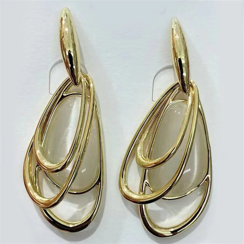 Boucles d'oreilles chimicates pour femmes, accessoires délicats, bijoux de luxe pour dames, cadeau de fête de mariage africain, nouveau