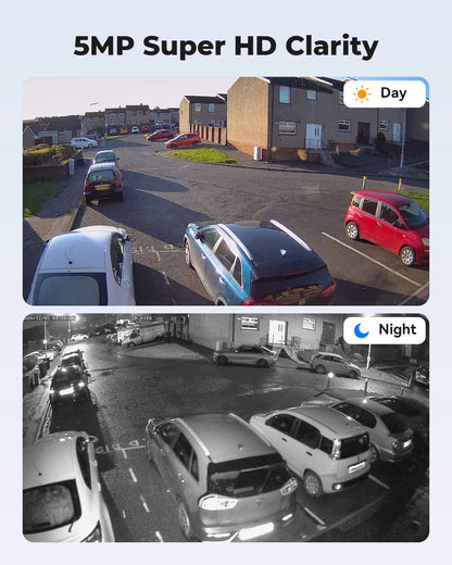 H.View-Caméra de surveillance étanche IP Poe Ai 5MP, dispositif de sécurité avec détection qualifiée ale, audio et vidéo, pour système Nvr Onvif
