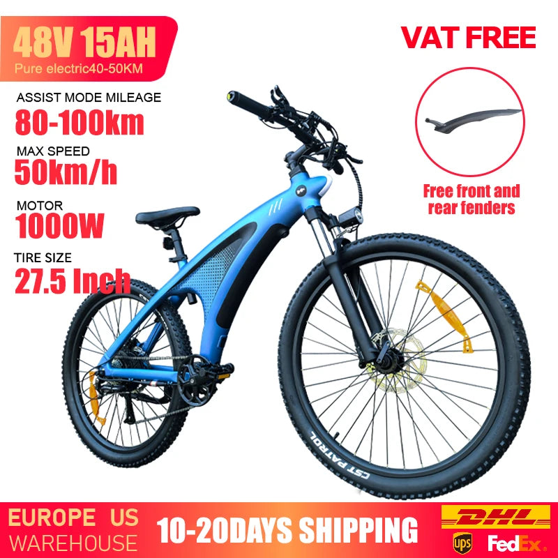 HUANCI Q5 vélo électrique 2000W vélos électriques 27.5 pouces vélo électrique 48V 20AH vélo électrique e vélo montagne adultes ebike fatbike
